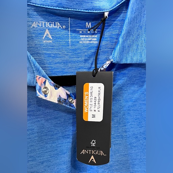 ANTIGUA GOLF Ladies’ “Darling” in Persian Heather/Floral, size M, NWT - Picture 4 of 10